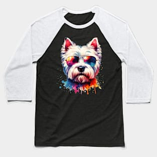 Cute West Highland White Terrier Baseball T-Shirt